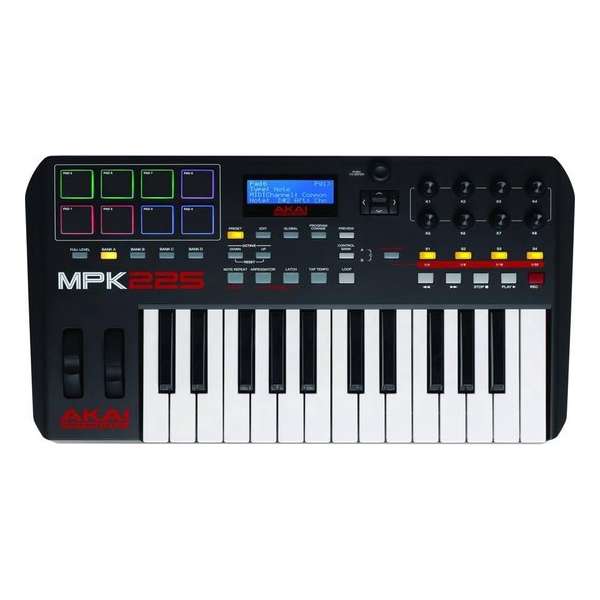 Akai MPK225 MIDI keyboard controller