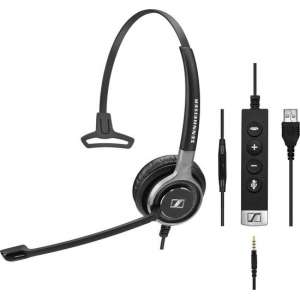 Sennheiser SC 635 USB Headset Hoofdband Zwart, Grijs