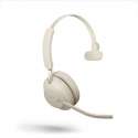 Jabra Evolve2 65 UC Mono Headset USB-A - UC-gecertificeerd (Zoom, Google Hangout, Avaya, Mitel ...) - Beige