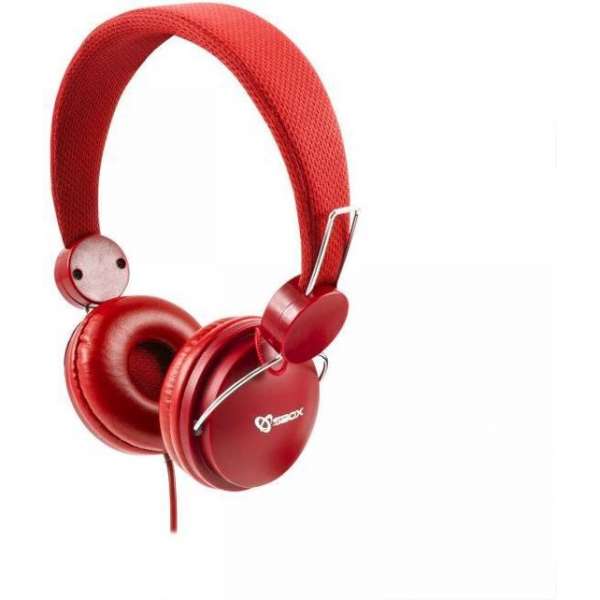 Sbox Koptelefoon HS-736R Strawberry - Rood