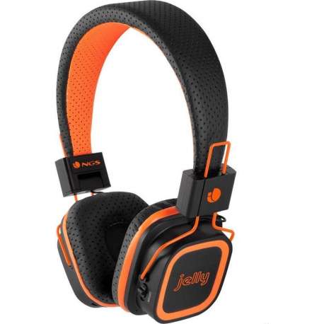 NGS Artica Jelly Headset Hoofdband Zwart, Oranje