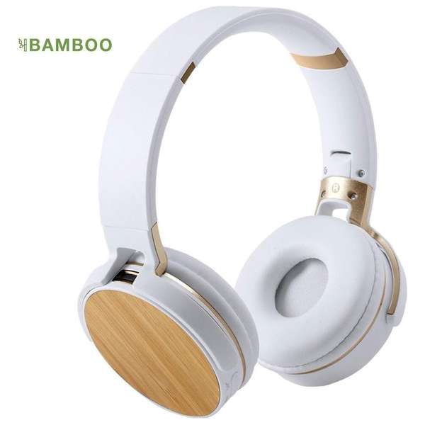 Brainz Koptelefoon Bamboo Zwart