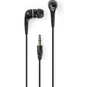 Nedis HPWD1001BK Wired Headphones 1.2m Round Cable In-ear Black