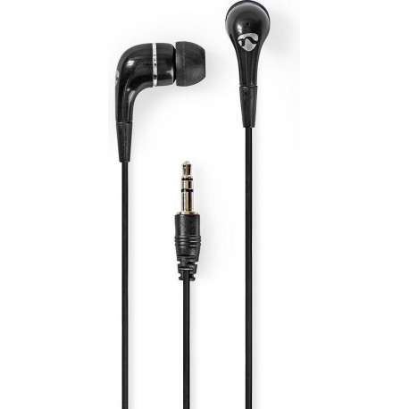 Nedis HPWD1001BK Wired Headphones 1.2m Round Cable In-ear Black