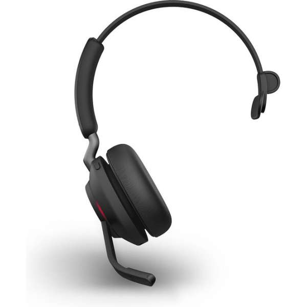 Jabra Evolve2 65 UC Mono Headset USB-A - UC-gecertificeerd (Zoom, Google Hangout, Avaya, Mitel ...) - Zwart