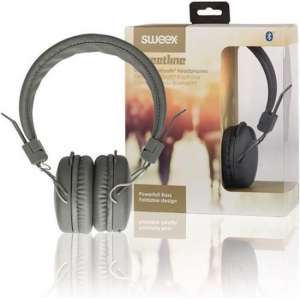 Sweex SWHPBT100G Hoofdtelefoon On-ear Bluetooth 1.00 M Grijs