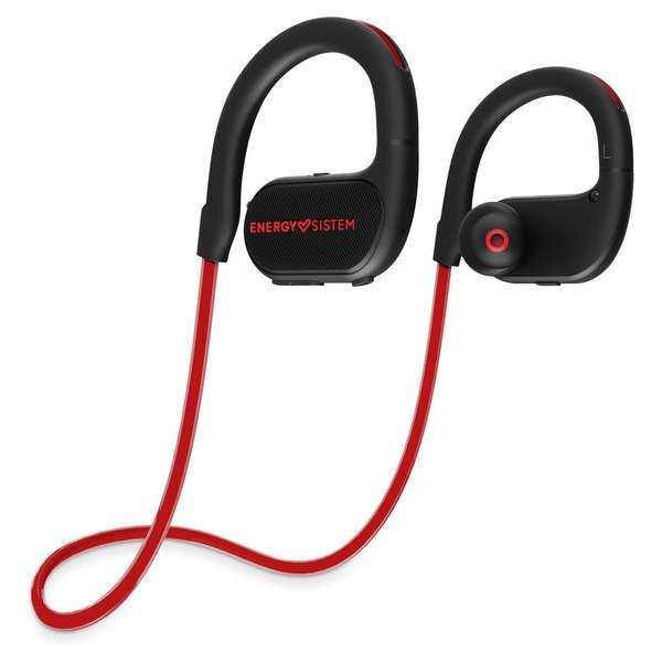 Energy Sistem BT Running 2 Neon Headset oorhaak, Neckband Zwart, Rood