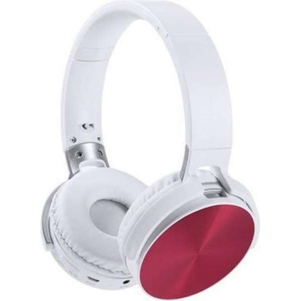 Opvouwbare Hoofdtelefoon met Bluetooth - Wit/Rood