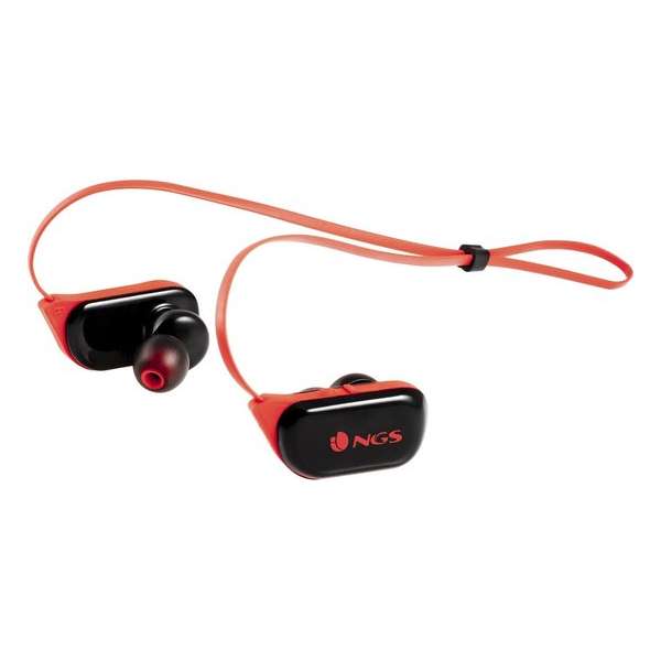 NGS Artica Ranger Headset In-ear, Neckband Zwart, Rood