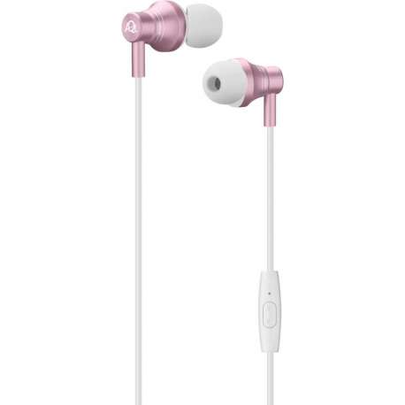 Cellularline Iron Headset In-ear Roze, Wit