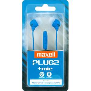 Maxell 303761 hoofdtelefoon/headset In-ear Blauw