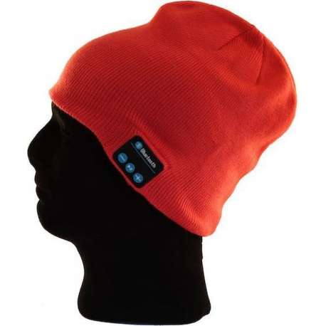 Bluetooth muts - Bluetooth beanie muts - Rood - Ingebouwde koptelefoon / speakers en microfoon