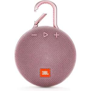 JBL Clip 3 Roze - Draagbare Bluetooth Mini Speaker