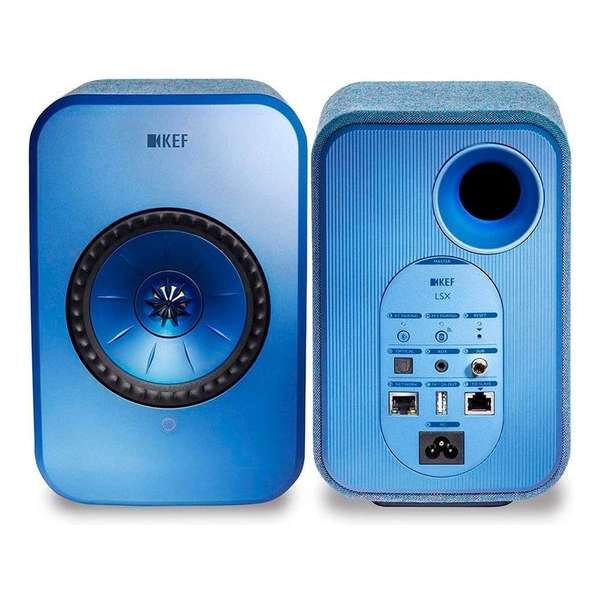 KEF LSX Wireless Stereo Speakers - Blauw ( prijs per set )