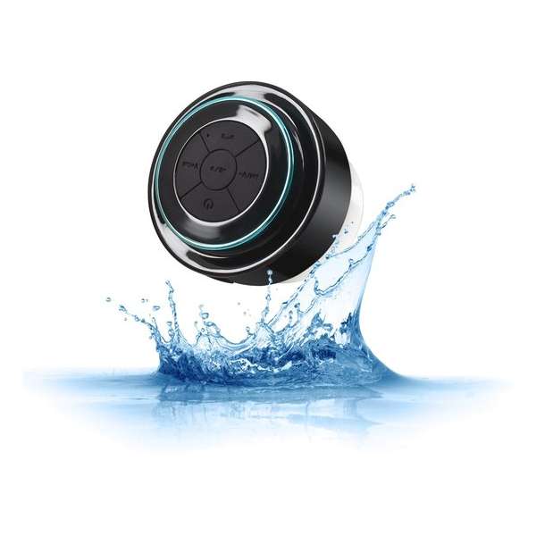 Premium Bluetooth Douche Speaker - Waterdicht - Draadloos - Zwart