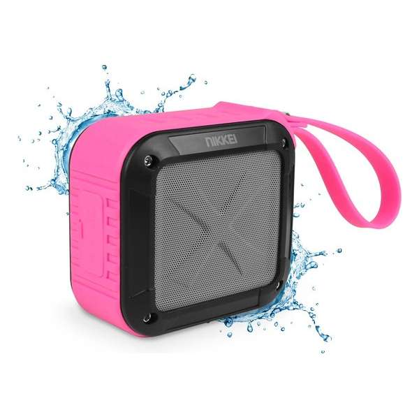 Nikkei BOXX1PK Waterbestendige Bluetooth speaker - Roze