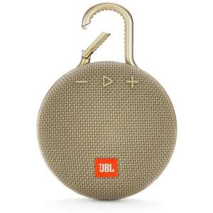 JBL Clip 3 - Portable Bluetooth Speaker with Carabiner - IPX7 Waterproof - Sand