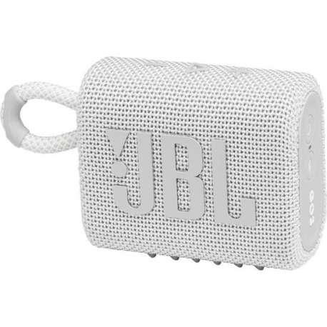 JBL Go 3 Wit - Draadloze Bluetooth Mini Speaker