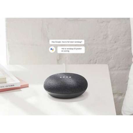 Google Home Mini - Google's smart speaker - Charcoal - Ondersteunt Nederlands - USA Versie