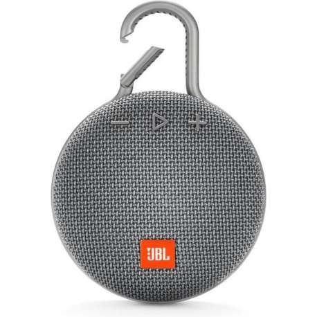 JBL Clip 3 Grijs - Draagbare Bluetooth Mini Speaker