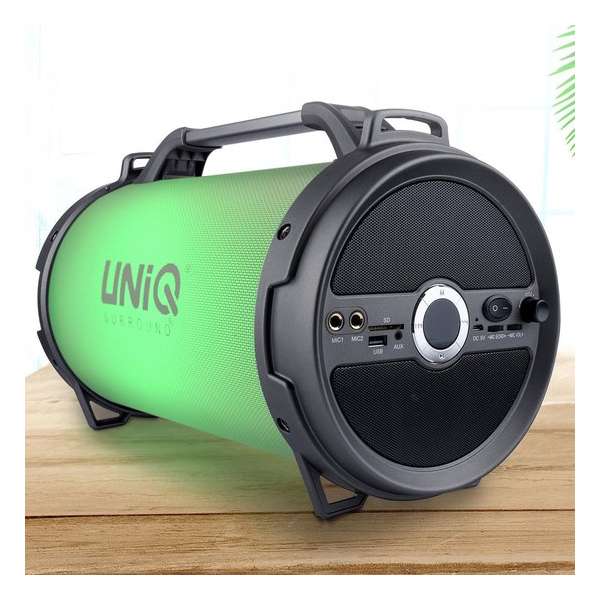 Nieuw!! UNIQ Tune Bluetooth Speaker Model 2019 (Karaoke LED licht Show met verschillende k