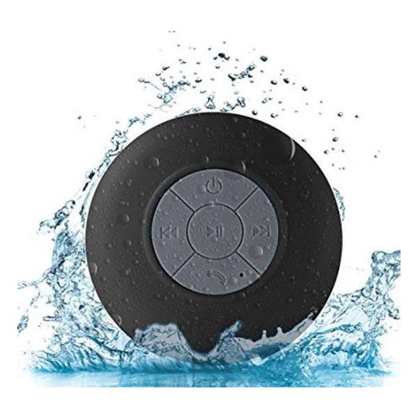 WiseGoods - Premium Waterproof Bluetooth Speaker Met Zuignap - Badkamer/Douche Speaker - Zwart