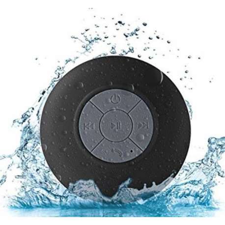 WiseGoods - Premium Waterproof Bluetooth Speaker Met Zuignap - Badkamer/Douche Speaker - Zwart