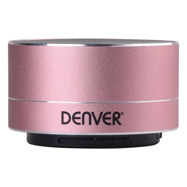 Denver BTS-32PINK / Draadloze Bluetooth Portable Speaker / Lichteffect / Roze