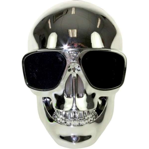 United Entertainment - Skull Draadloze Bluetooth Speaker - Zilver