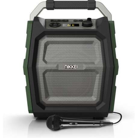 Nikkei SPEAKERBOXX300 Party Speaker 30 Watt met FM Radio, Bluetooth, Microfoon, Micro SD, Aux-in en USB ingang
