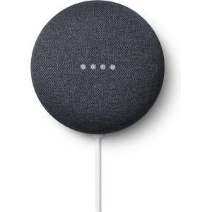 Google Nest Mini - Smart Speaker / Zwart / UK Engelse stekker met adapter