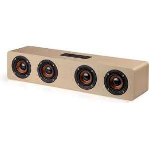 Bluetooth Houten Retro Speaker Subwoofer | 12W Wooden Box Speaker | Alternatief JBL & Bose