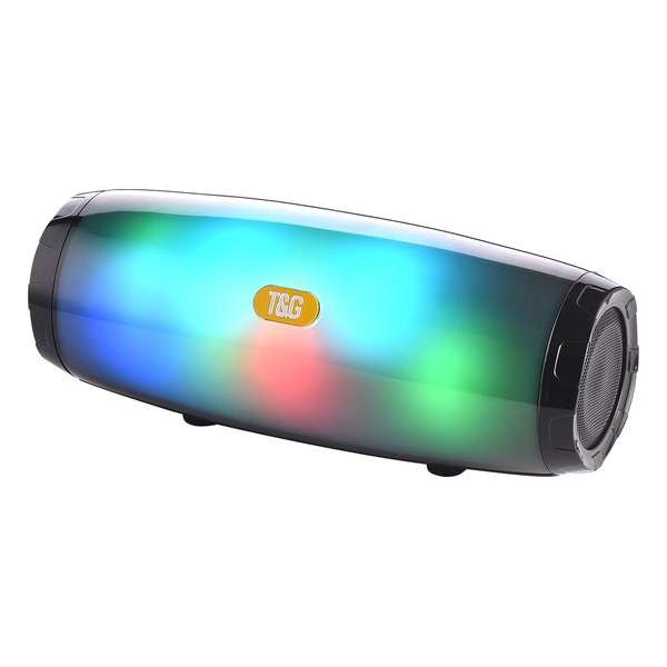 Bluetooth Speaker - T&G - LED - Zwart - 1200mAh