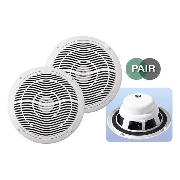 Badkamer inbouw speakerset vochtbestendig 6.5 inch (16,5 cm) 120 WATT 100% waterdichte mar