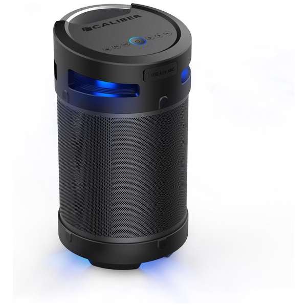 Caliber HPG543BTL - Omni directionele 360 graden Bluetooth speaker met verlichting - Zwart