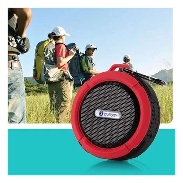 Bluetooth Mini Speaker Pro+| Rood | Draagbaar draagbare | Waterproof | Waterdicht