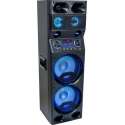 LED verlichte speaker 450W met Bluetooth/USB en FM Tuner