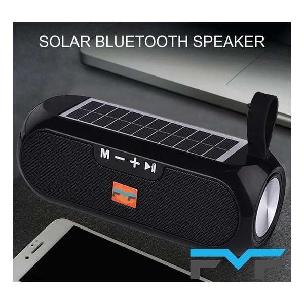 FMF - Solar Bluetooth speaker - Muziek box - FMF182 - 10 watt box - Zwart
