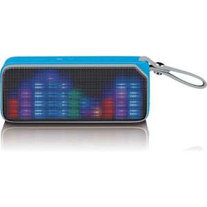 Lenco BT-191 - Bluetooth speaker spatwaterdicht met Led en NFC - Blauw