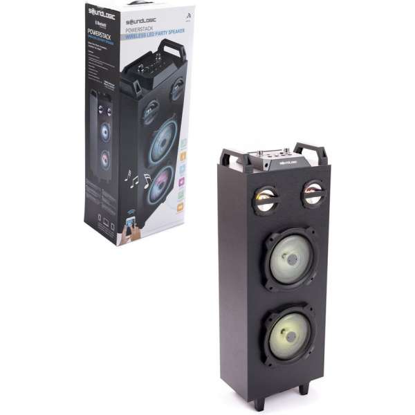 Soundlogic - Powerstack Draadloze Led Party Speaker