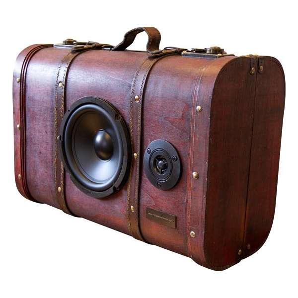 Vintage - brocante -Bluetooth - USB - speakers - koffer - uniek - retro