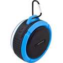 Bluetooth Speaker Waterproof Mini voor Douche, Ingebouwde Mic, Hands-free Bellen Auto – Blauw Zwart