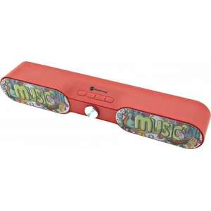 New Rixing - Boombox Bluetooth Speaker - Rood