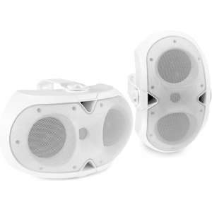 Speakerset voor binnen en buiten toepassingen - Power Dynamics BE42W speakerset met brede spreiding - 150W - Wit