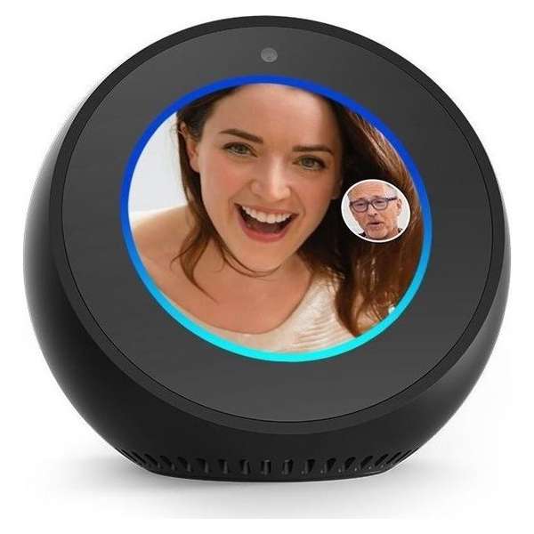 Amazon Echo Spot zwart Smart Home Hub met beeldscherm