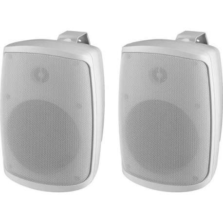Weerbestendige buiten speaker set | 8 Ohm | 60 Watt max | IP65 | Wit