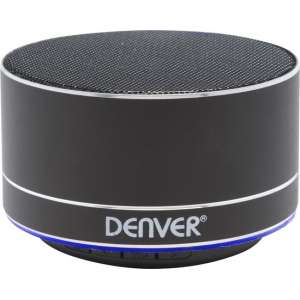 Denver BTS-32BLACK / Draadloze Bluetooth Portable Speaker / Lichteffect / Zwart