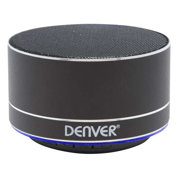 Denver BTS-32BLACK / Draadloze Bluetooth Portable Speaker / Lichteffect / Zwart