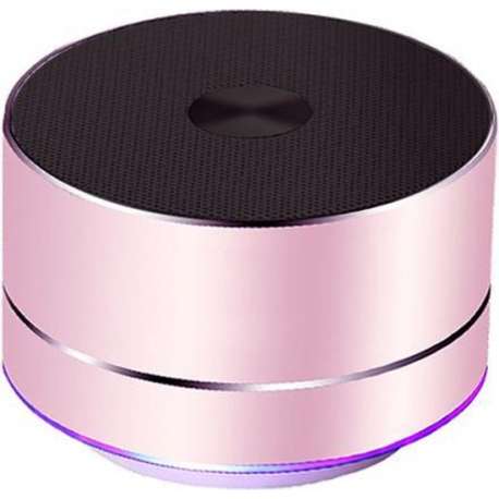 AUDIOlogic  Bluetooth HQ luidspreker met microfoon en radio | PINK METALLIC