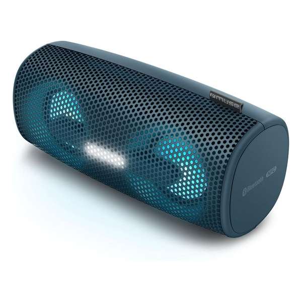 Muse M-730 DJ - Spatwaterdichte draagbare bluetooth speaker met verlichting